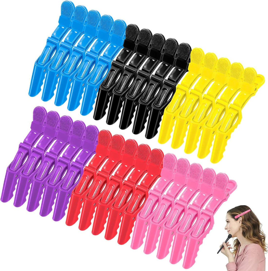 Hair dressing Clips -6pcs