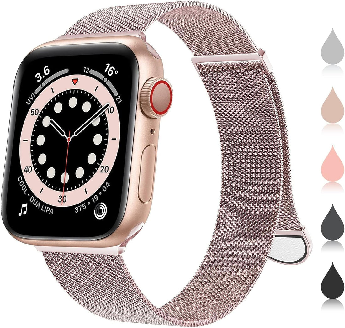 Next store Compatible with Apple Watch Band 42/44/45/49 Ultra, Stainless Steel Mesh Magnetic Clasp Strap for Men Women, Compatible with Apple Watch Series 7/8/SE 1/2/3/4/5/6