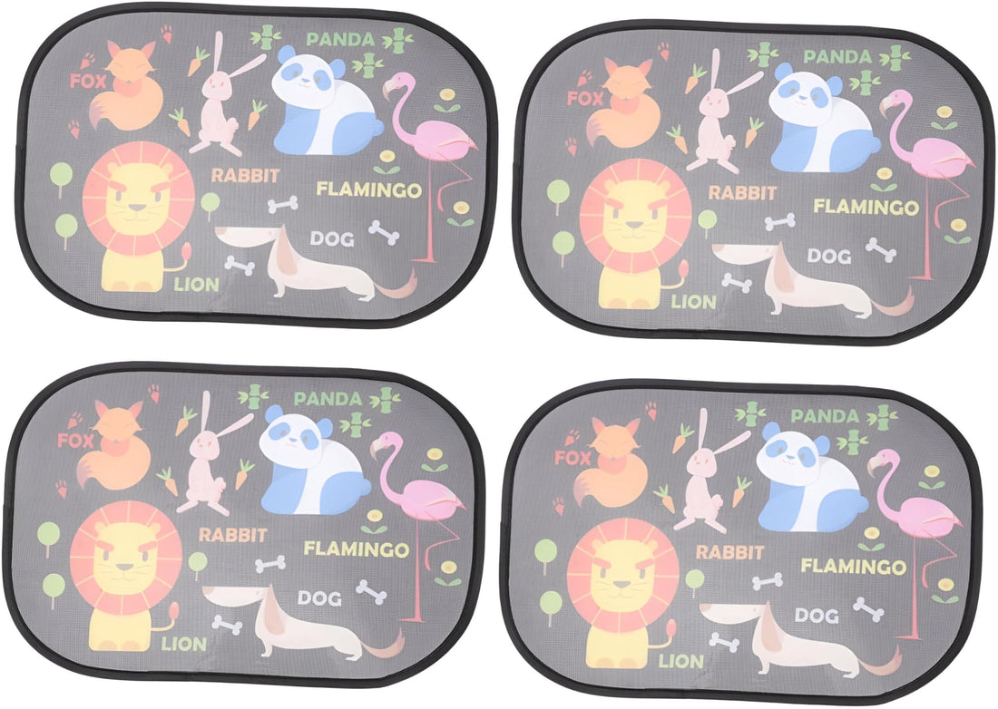 Car Sunshade - Protect Your Child with Premium Quality Car Window Shades Designed for Larger Cars, Which Block Over 97% of Harmful UV Rays for a Safer Journey. (4 Pack)