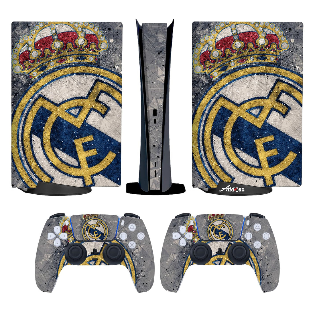 Add-Ons PS5 Real Madrid CF #7 Skin Compatible with PlayStation 5 (Slim - Digital)