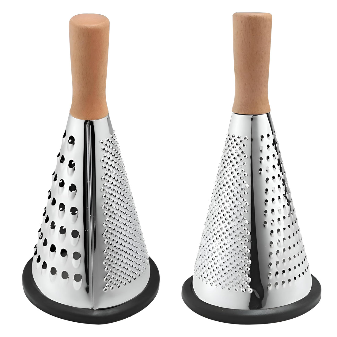 Dollar for Improt Food Conical Grater, Stainless Steel Vegetable Grater, Carrot Peeler, Potato Peeler, Potato Cutter, Kitchen Tool for Carrots Food Garlic (2 Graters)