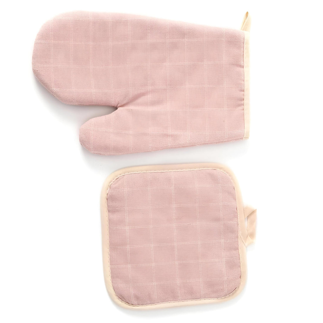 THERMAL KITCHEN SET - Essential set including heat resistant embroidered microwave gloves and plush cotton pot holders, making it perfect for all your cooking, baking, and grilling needs.
