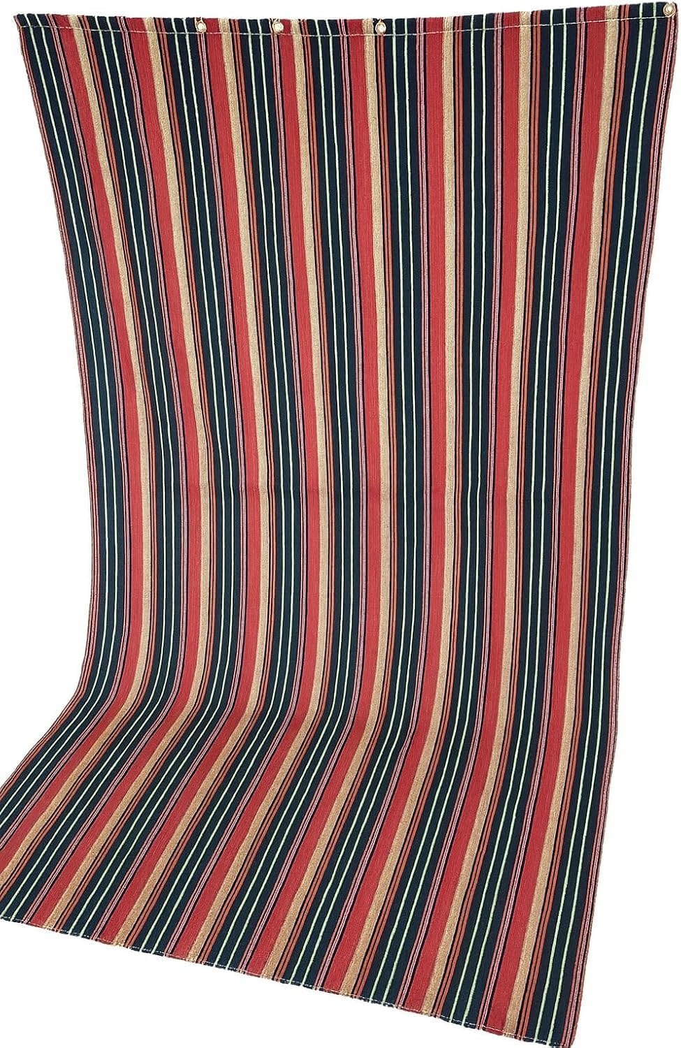 Waterproof Polyester Shower Curtains with Hooks and Grommets for Bathroom (Balcony Fabric Curtain 8 Grommets 135 * 235)