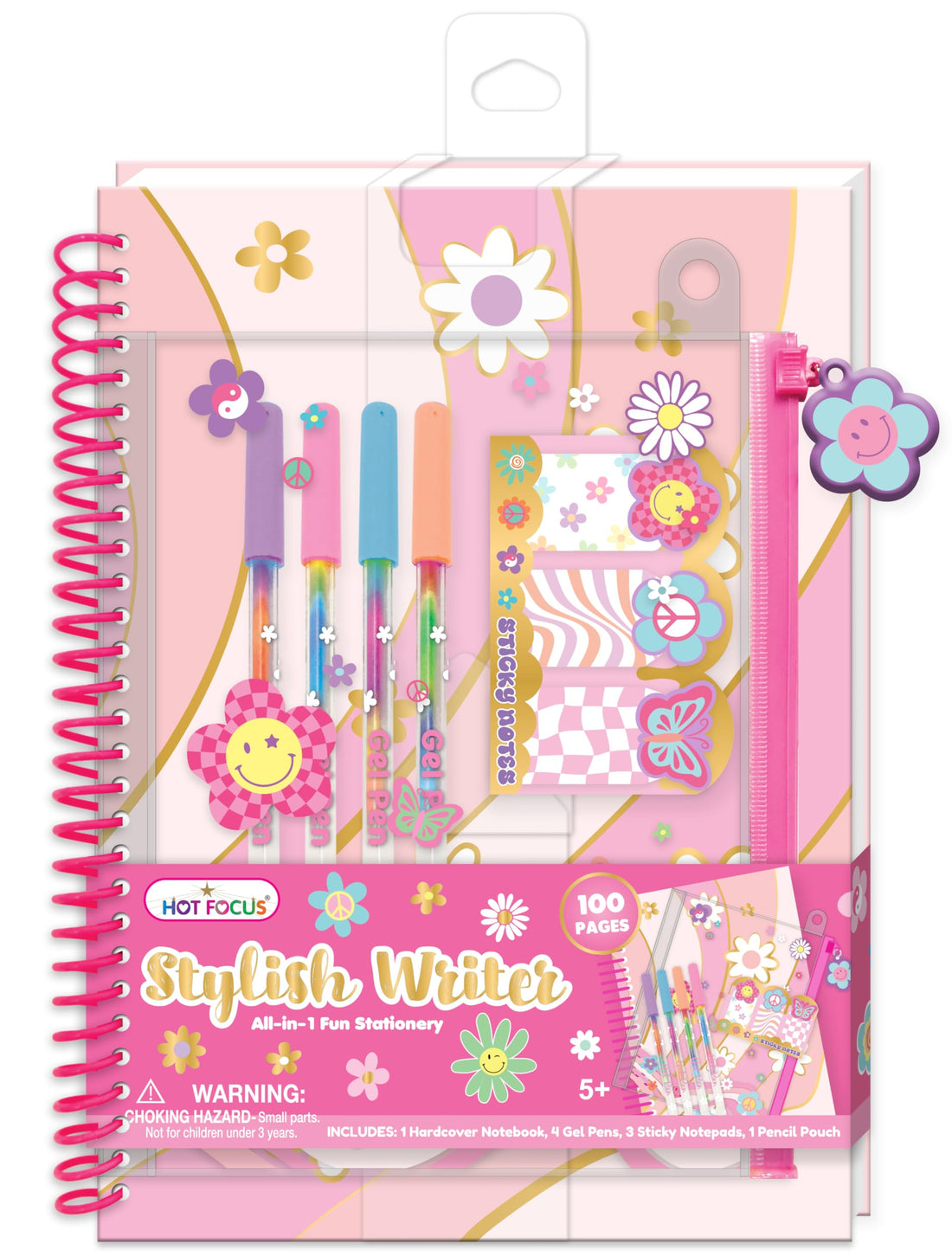 Hot Focus Groovy Flower Stylish Writer