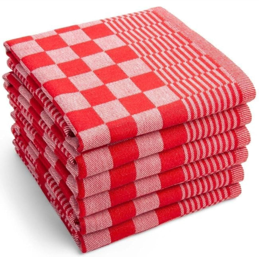 Signoola Multi-Purpose Towel Set Of 3 Pcs 50 x 70 cm Red Square, 100% cotton.