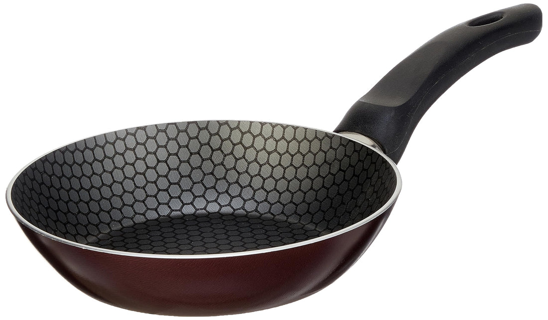 Trueval fry pan dark red size 18 cm