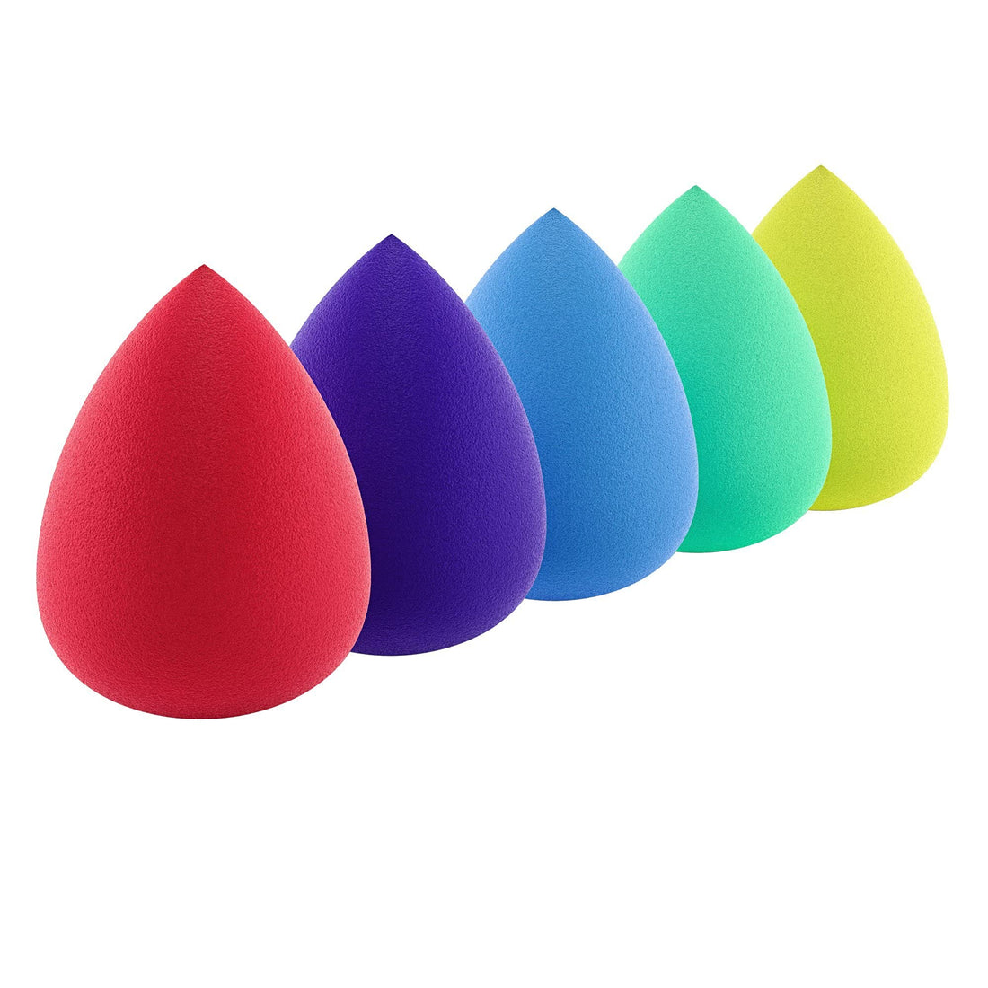 Premium Beauty Sponge Makeup Blender (Set of 5) for Powder, Concealer and Foundation Applicator - Makeup Sponges for Cosmetic Blending - Contour, Highlight and Blend