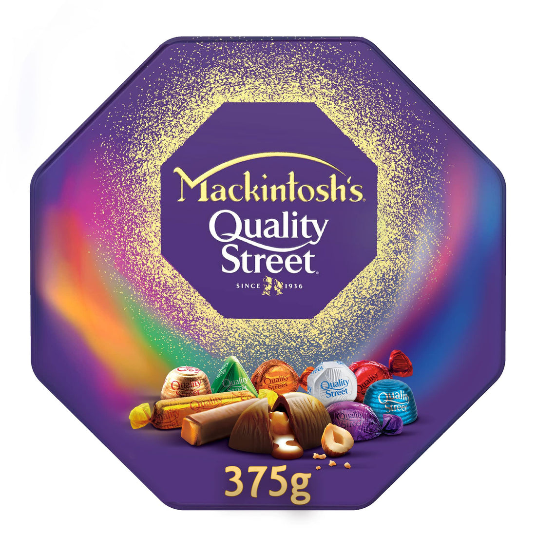 MACKINTOSH'S ChOCOLATE QUALITY STREET 375g Tin, Special Price