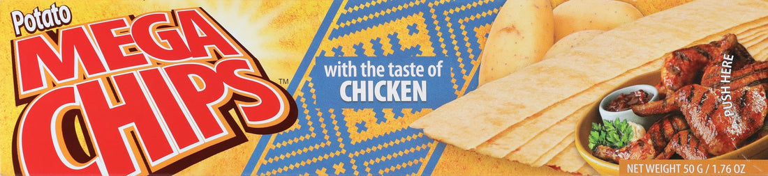 Mega Chips Natural Potato Chips With Chicken Flavor 50 gm