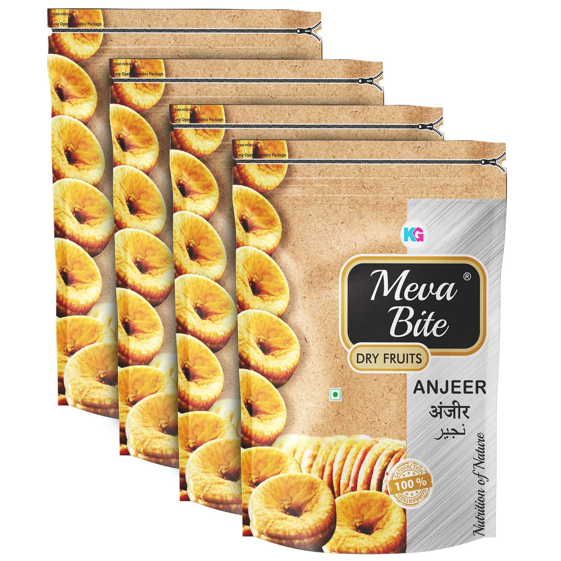 MEVABITE Premium Dried Fig (800 Gram) | Sweet & Fresh Anjeer/Figs | 100% Vegan & Gluten Free | Good For Heart Health (Pack Of 4X200G)