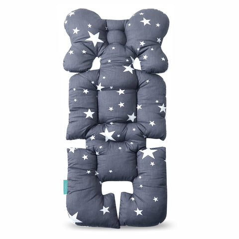 Moro Moro 3 Baby Stroller Seat Cushion For Multiple Baby Carriers (White Star)