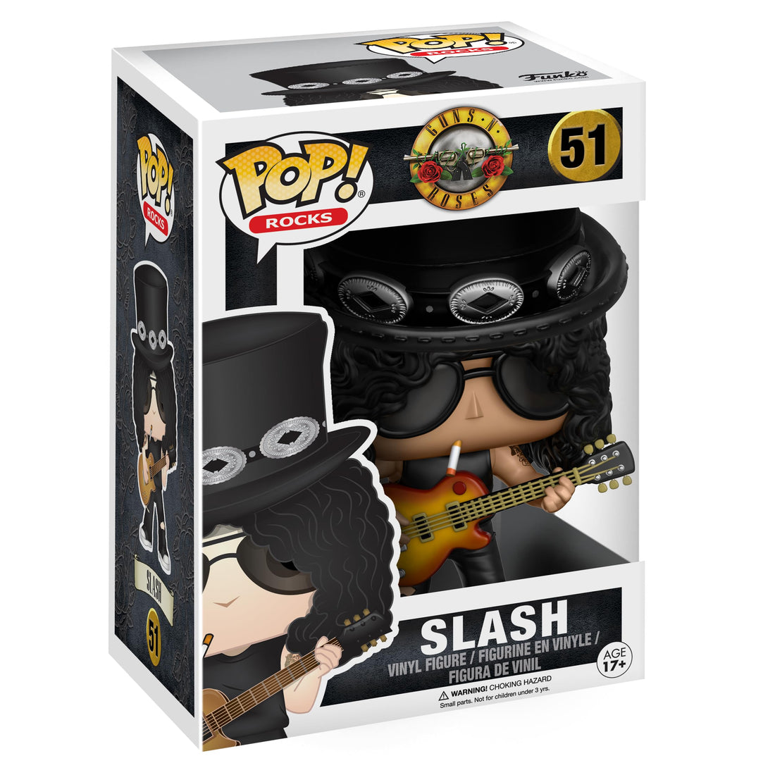 Funko Pop Rocks: Music Guns N Roses Slash, Action Figure 10687, Multicolor