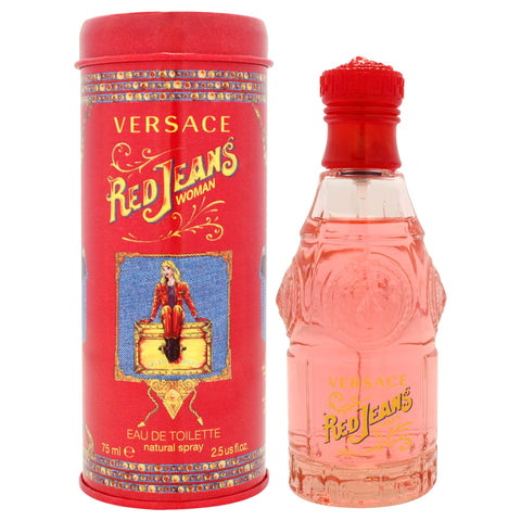 Liz Claiborne Versace red jeans for women - eau de toilette, 75ml