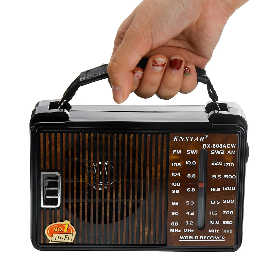 Quran Broadcast - Premium radio for daily recitations, offering exceptional signal strength, rich sound, attractive color panel, durable build, and quiet operation without distortions.