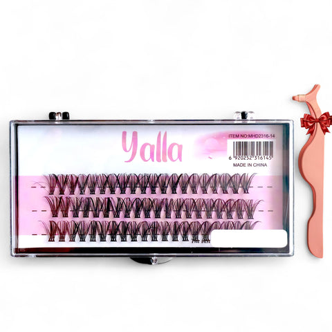60pcs Cluster Lashes + Eyelash Tweezer (60pcs Cluster Lashes + Eyelash Tweezer)