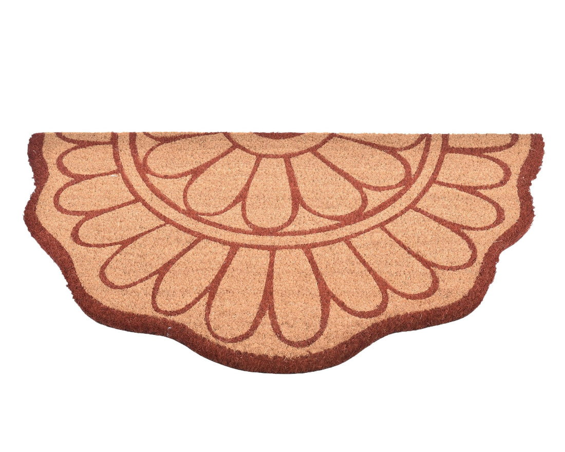 Semicircular Coir Doormat 40 x 75 Cm .74272/40 * 75CM