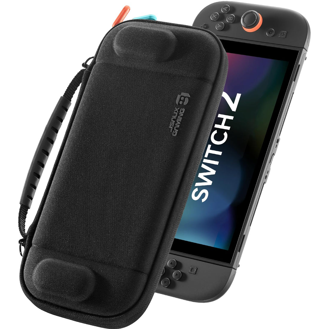 JSAUX BG0133 Slim Carrying Case, Compatible with Switch 2 (2025), Holds 12 Game Cards, Felt Hard Shell, Shockproof, Splashproof, Dustproof, Thin, Easy to Carry, Travel Storage Case