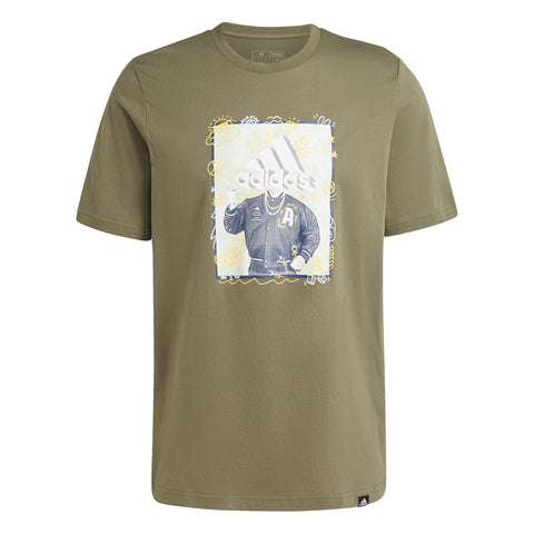 adidas Men's Doodle Graphic Tee Short Sleeve Graphic Tee (Pack of 1)