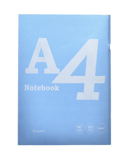 Elmaayergy Stapled Lined Notebook A4 With 60 Sheets, 60 Gram Durable Tool That Withstand Daily Use With Eco-Friendly Material