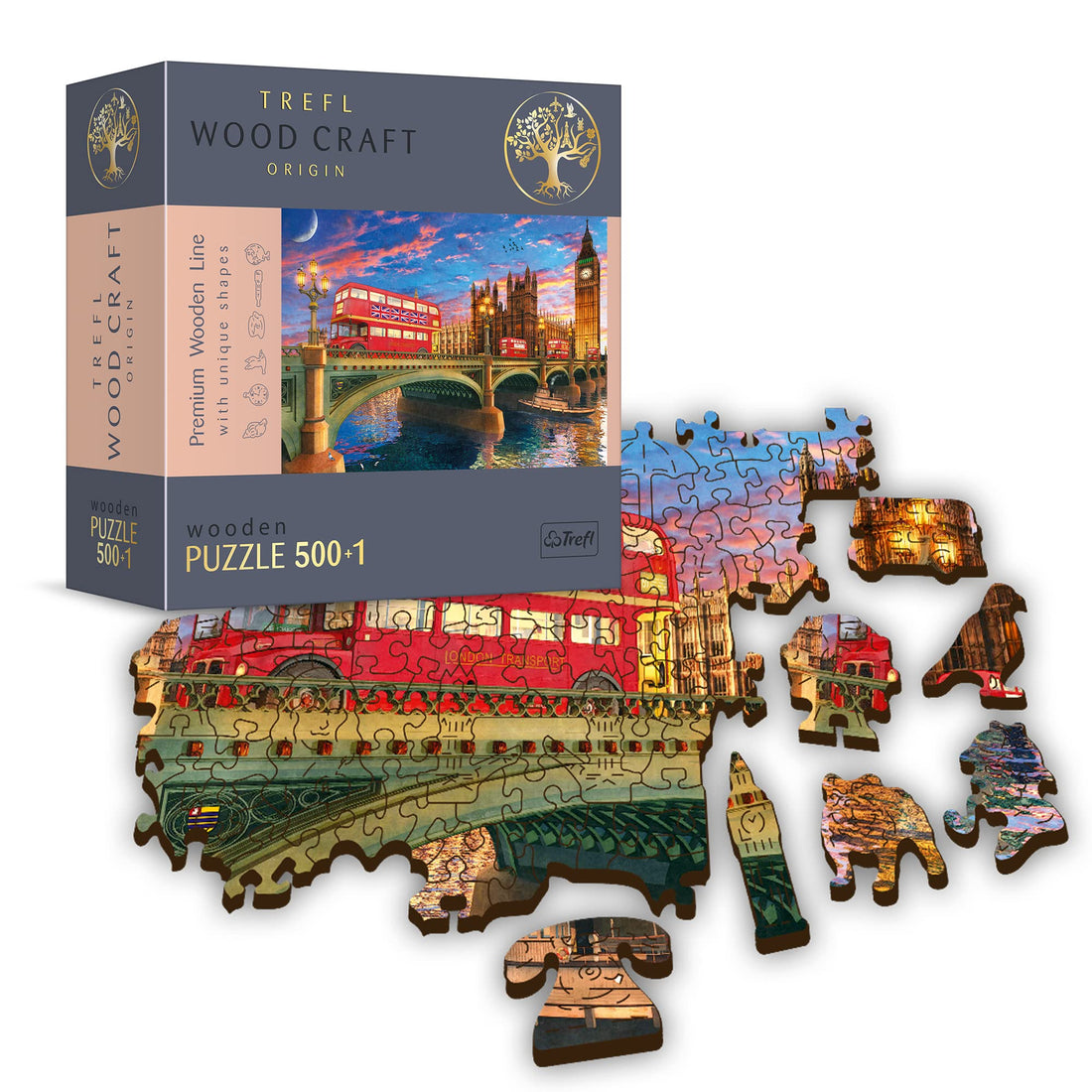 Puzzles - "500+1 Wooden Puzzles" - Palace of Westminster, Big Ben, London