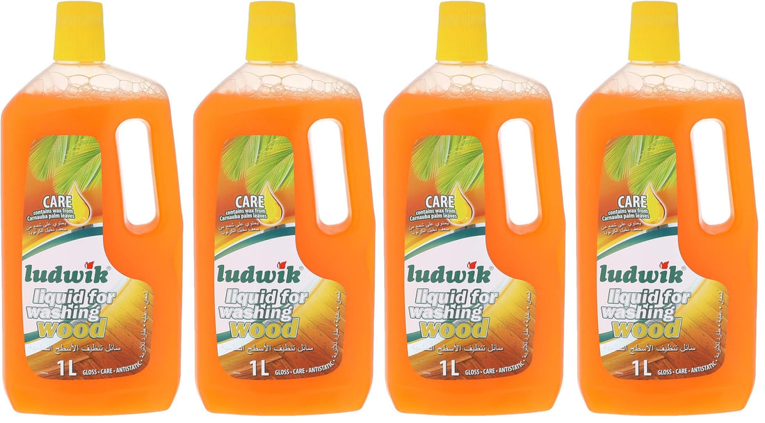 Ludwik wooden surfaces liquid cleaner, 1 liter - 2 pieces (Pack of 2)