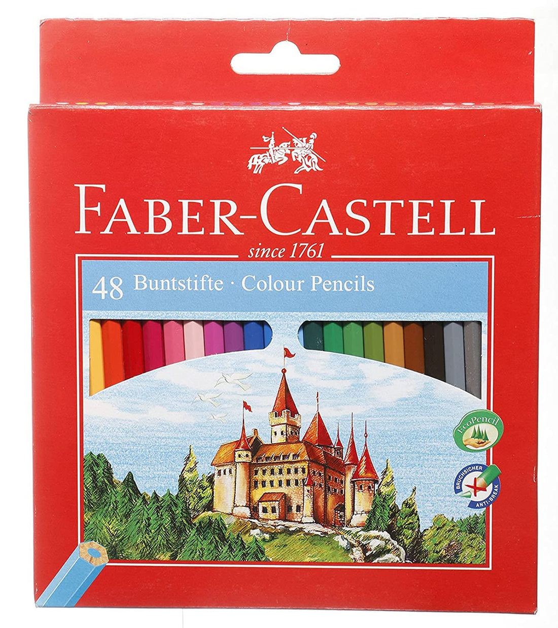 Faber-Castell Color Pencils - 120148,Set of 48 Pieces