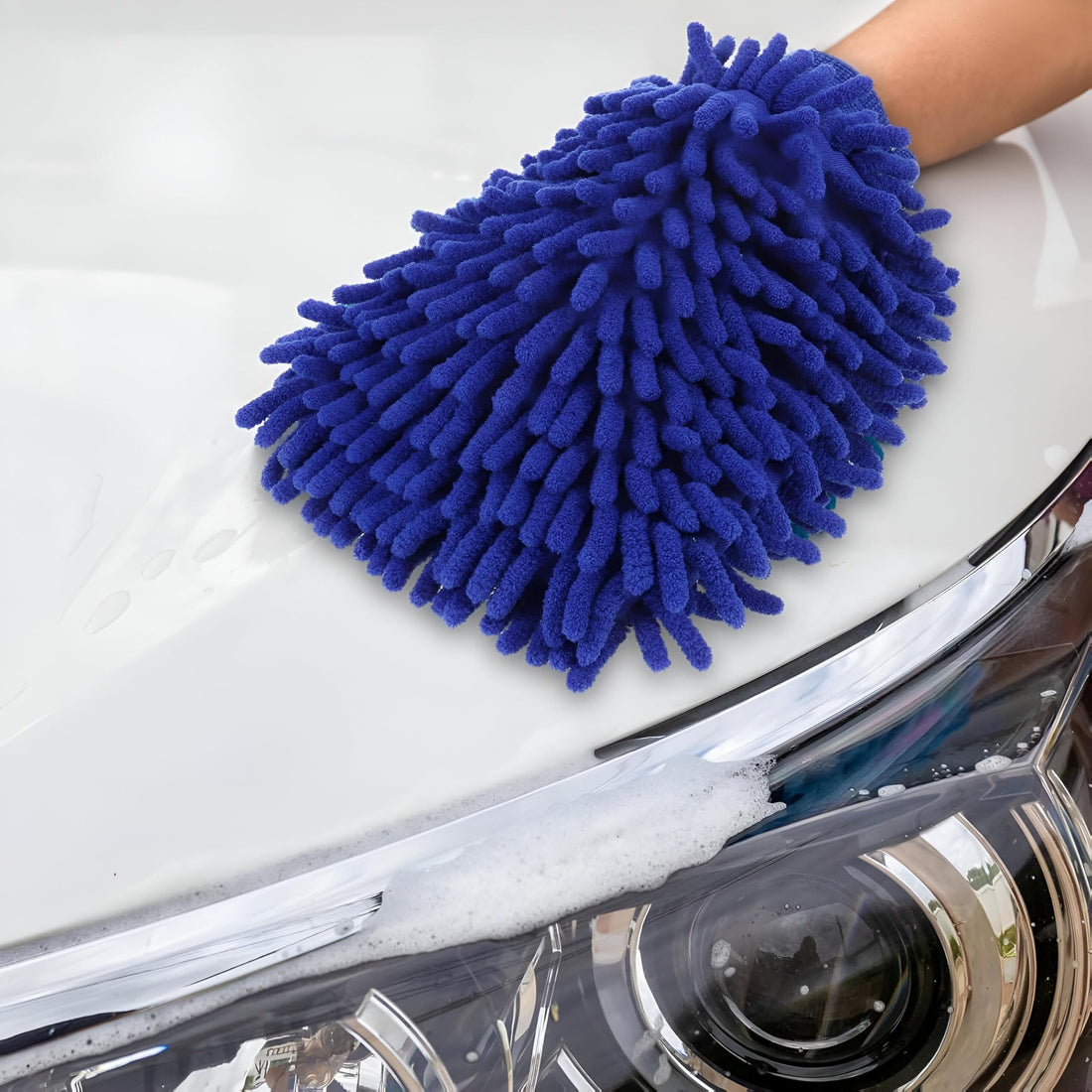 Car Wash Mitt - Get A Large Microfiber Wash Mitt, Specially Designed To Effectively Clean Your Car, With A Special Accessory Set To Ensure Great Results - Multi Color