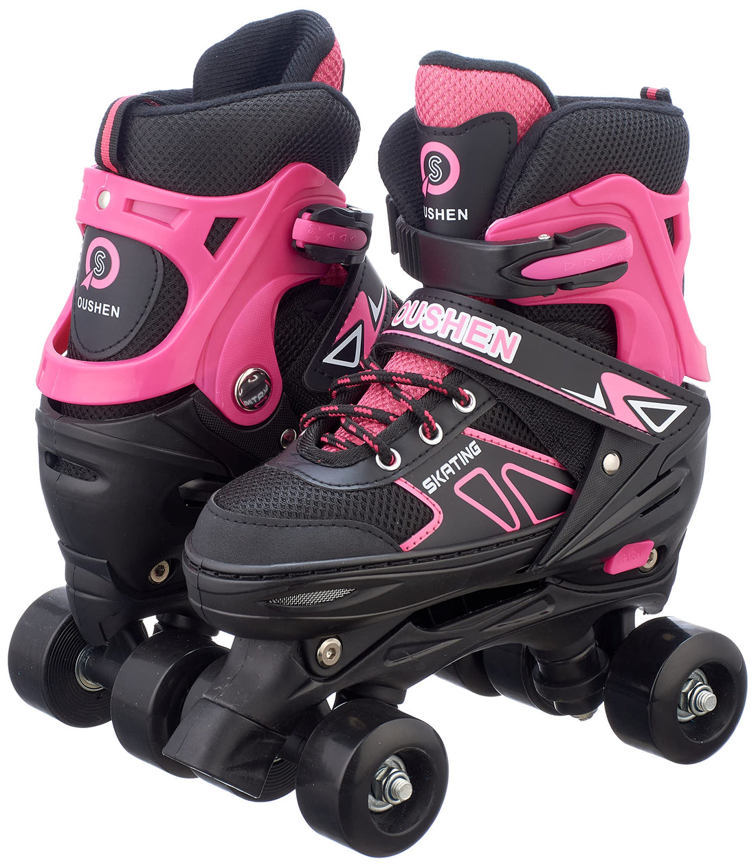 Skating shoes pair 4 wheels - pink