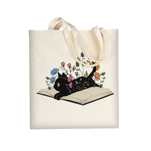 AUSVKAI Canvas Tote Bag Aesthetic for Women, Cute Reusable Cloth Cotton Bags for Shopping Beach Grocery