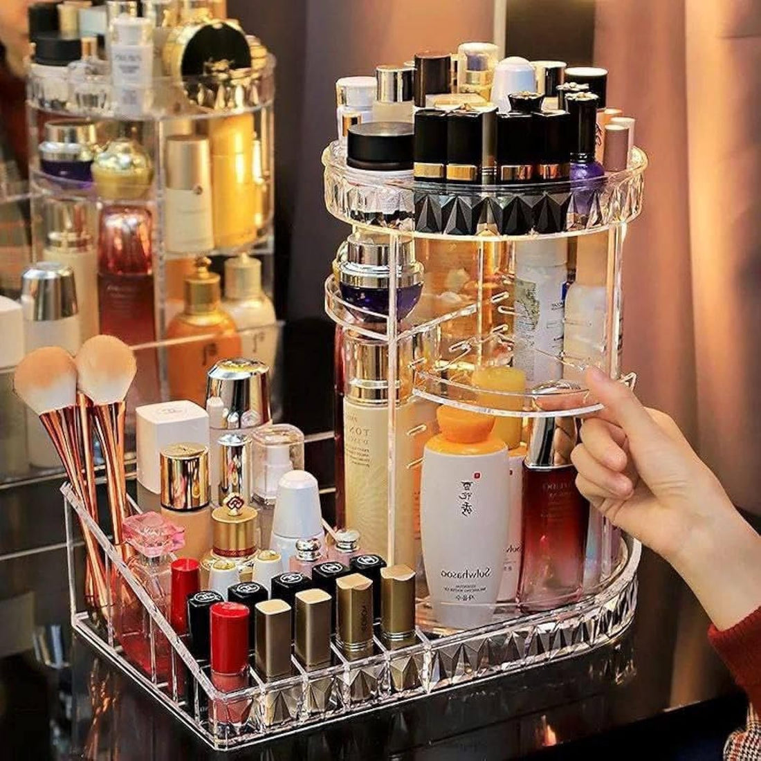 Eagle Shop Makeup Organizer & Stand Set Jumbo Clear Clear Acrylic (1 Piece Only) Get It by Eagle Shop