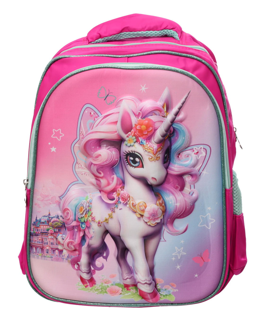 Durable School Backpack with 2 Zippers, Spacious & Lightweight Bag for Kids, Teens & Students, Comfortable Shoulder Straps
