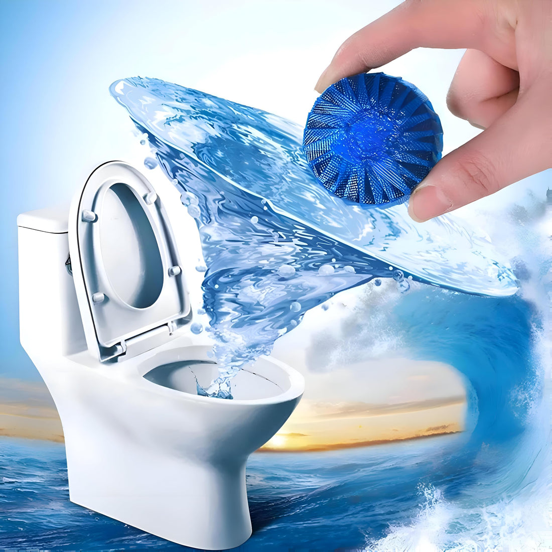 Al Israa Automatic Toilet Cleaner Capsules with Fresh Scent and Powerful Cleaning Ability and Effective Solutions to Keep Your Home Clean and Look, Get It Now from Al-Israa (10 Tablets)