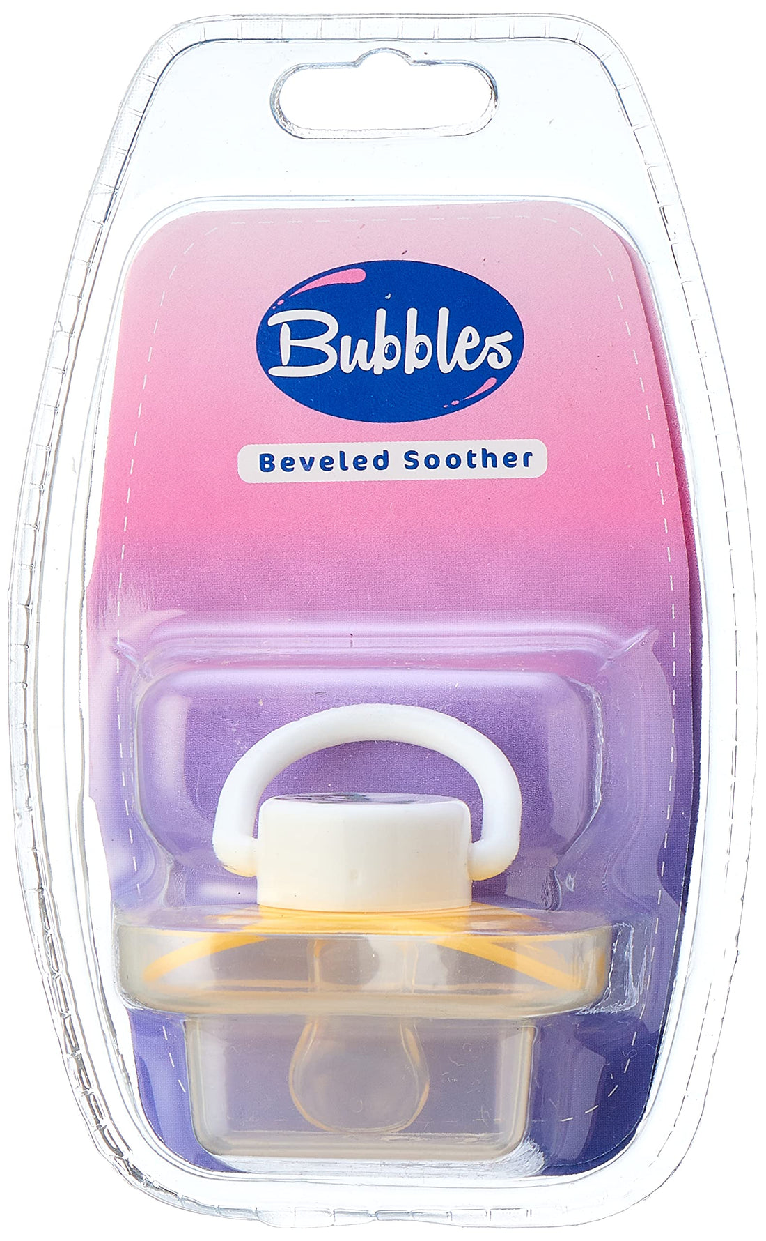 Bubbles pacifier beveled - yellow