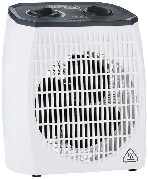 Black & Decker 2000W Vertical Fan Heater, White, 1.44 kg, HX310 - International warranty