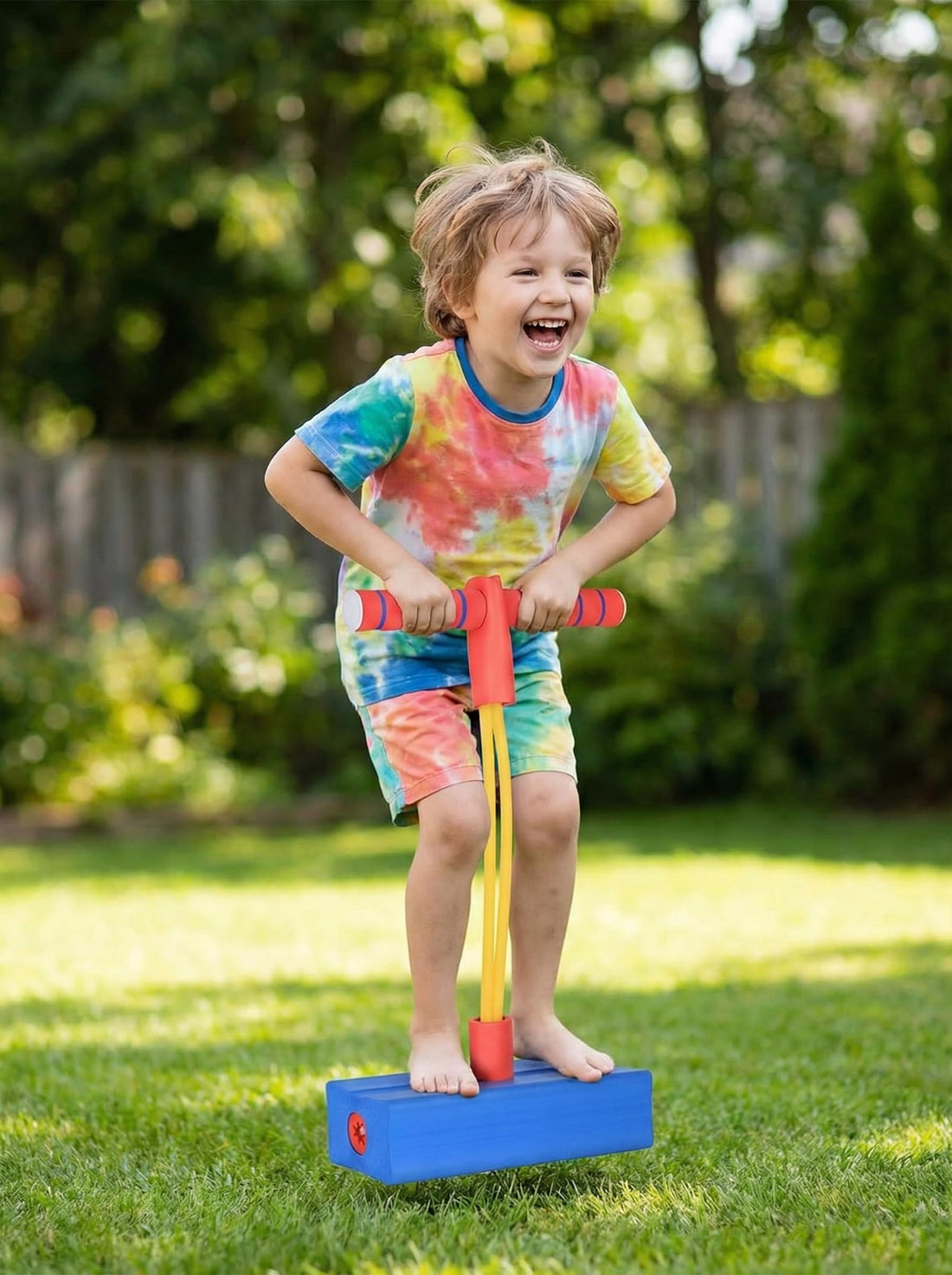 This is a ZAIN foam pogo jumper toy for kids. (BLUE)
