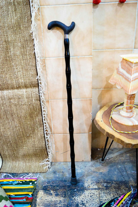 Egypt Antiques Black Wood Cane by Intex 100% Handmade