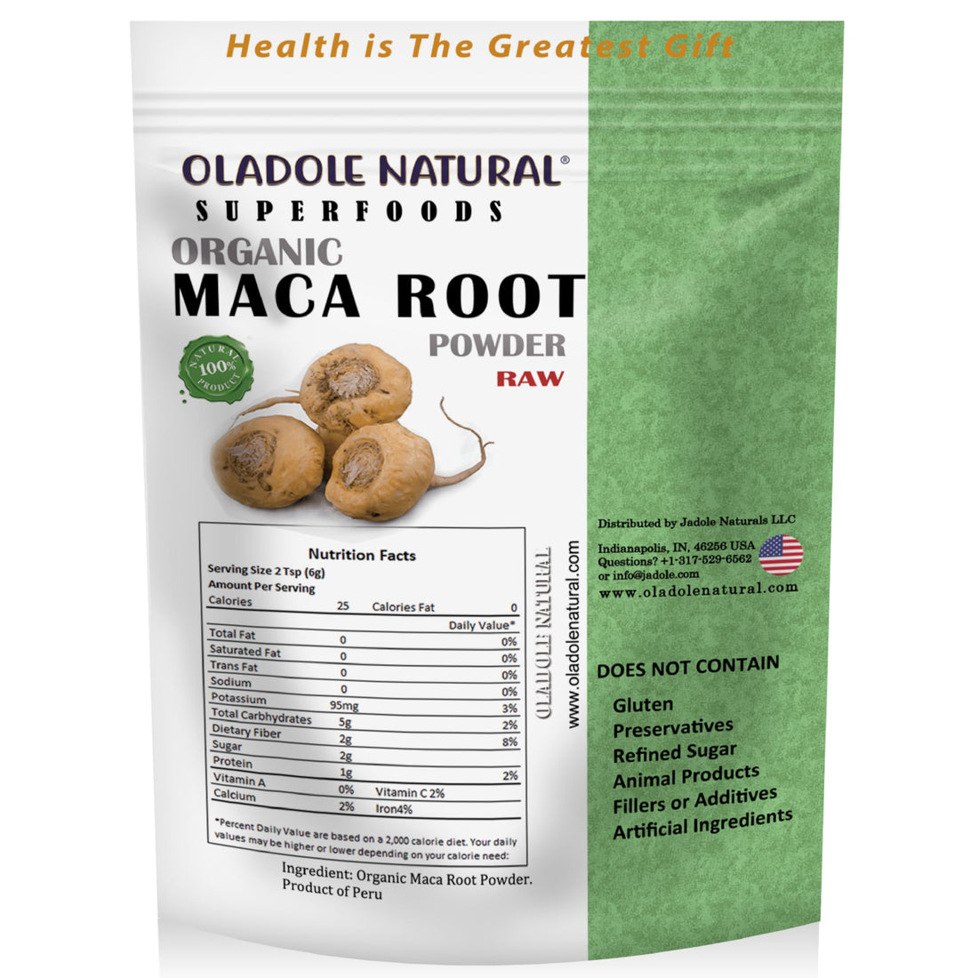 Oladole Natural RaW Organic Maca Root Powder (100g)