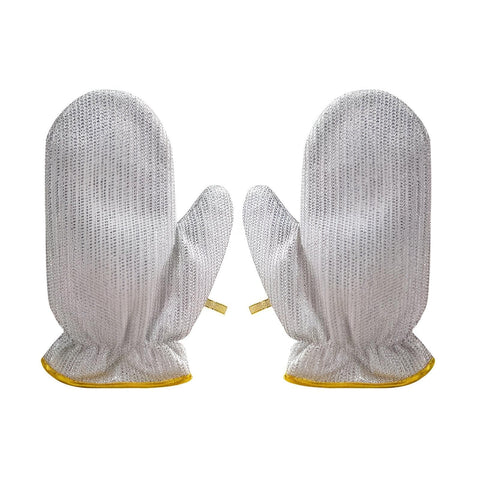 Bamboo - Eco-friendly bamboo fiber gloves with oil-resistant surface, crafted for multipurpose dish-washing, kitchen sink scrubbing, and reliable cleaning performance every day