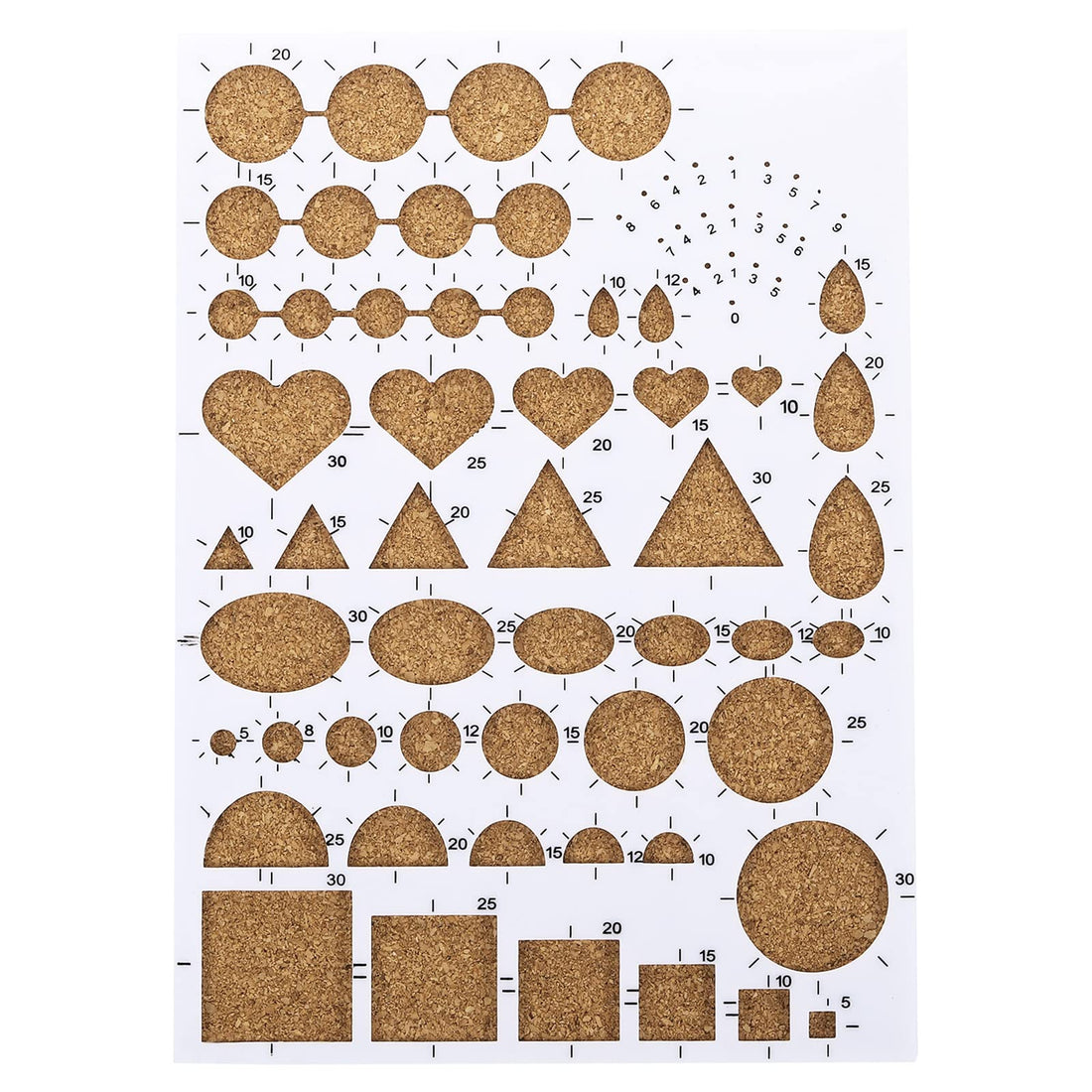 PATIKIL Paper Quilling Template Board 8x6 Inch, Mould Crimper Tool for Paper Strips DIY Art Crafts, White