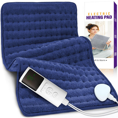 Heated Cushion, 60 x 30 cm, Heating Mat, Back Heating Pad, with 9 Temperature Levels & 4 Timer Settings, Electric Heating Cushion, Heated Blanket