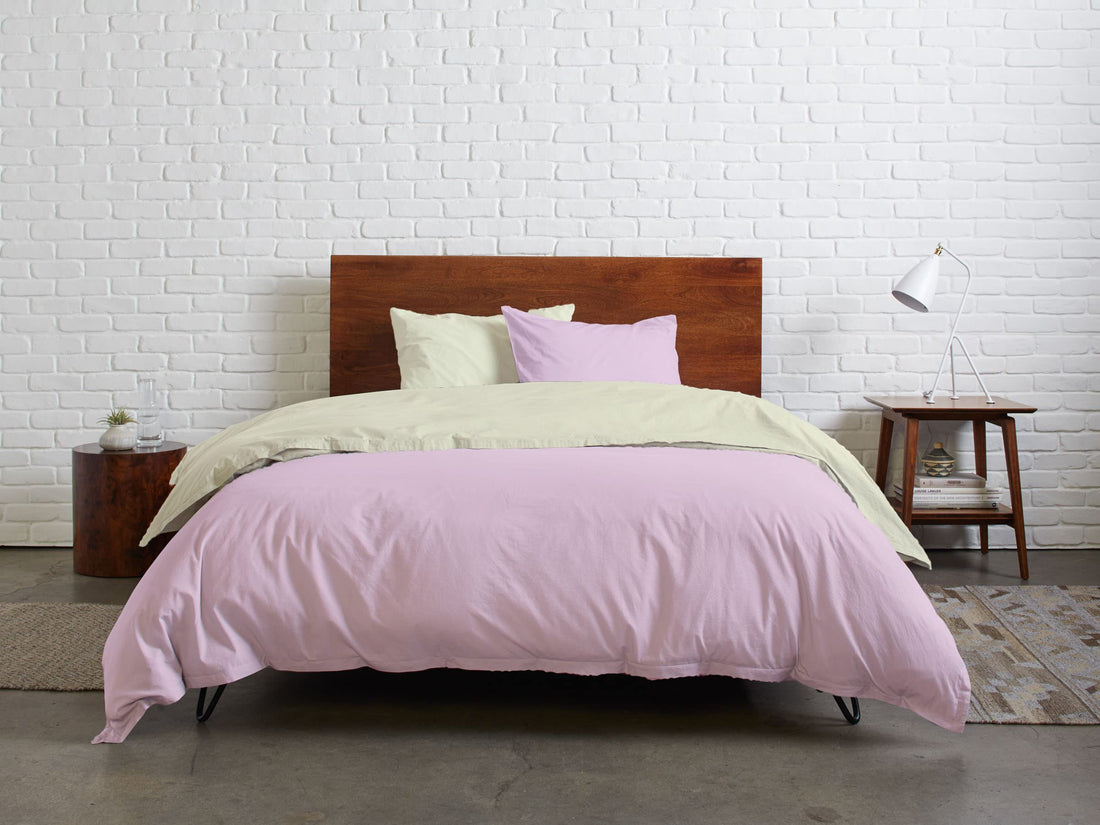 Tigers Trade Lines Quilt cover set from Mix Catalogue - Cotton - 3 pieces - for main rooms and youth rooms (Off White - Bamby, for large bed size 160cm (Main Rooms))
