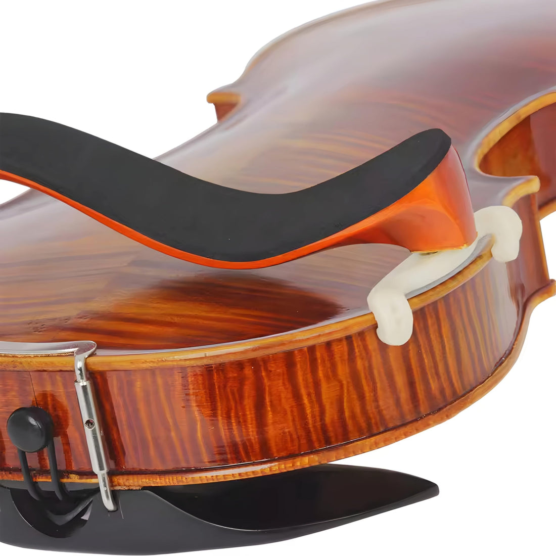 Wooden Violin Shoulder Rest Adjustable Fiddle Violin Rest Support Pad for Full Size 4/4 & 3/4 Violins