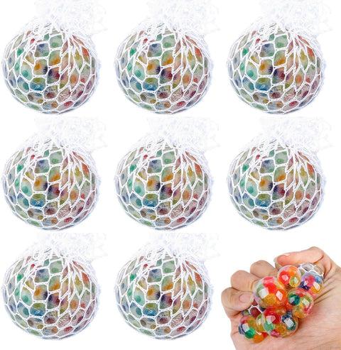 8 Squeeze Grape Balls, Silicone Stress Balls, Sensory Ball Toys, Anti-Anxiety Stress Reduction Toys for Children