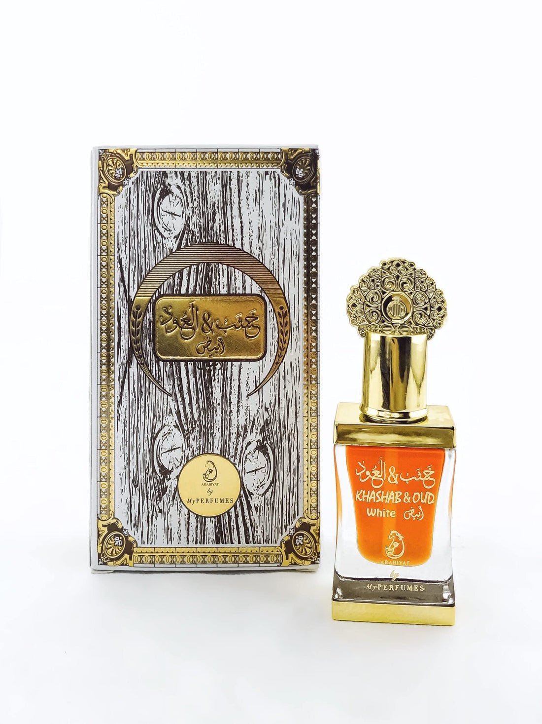 Arabiyat Khashab & Oud White Concentrated Perfume Oil | Imported Non Alcoholic Attar for Men & Women | 12ml