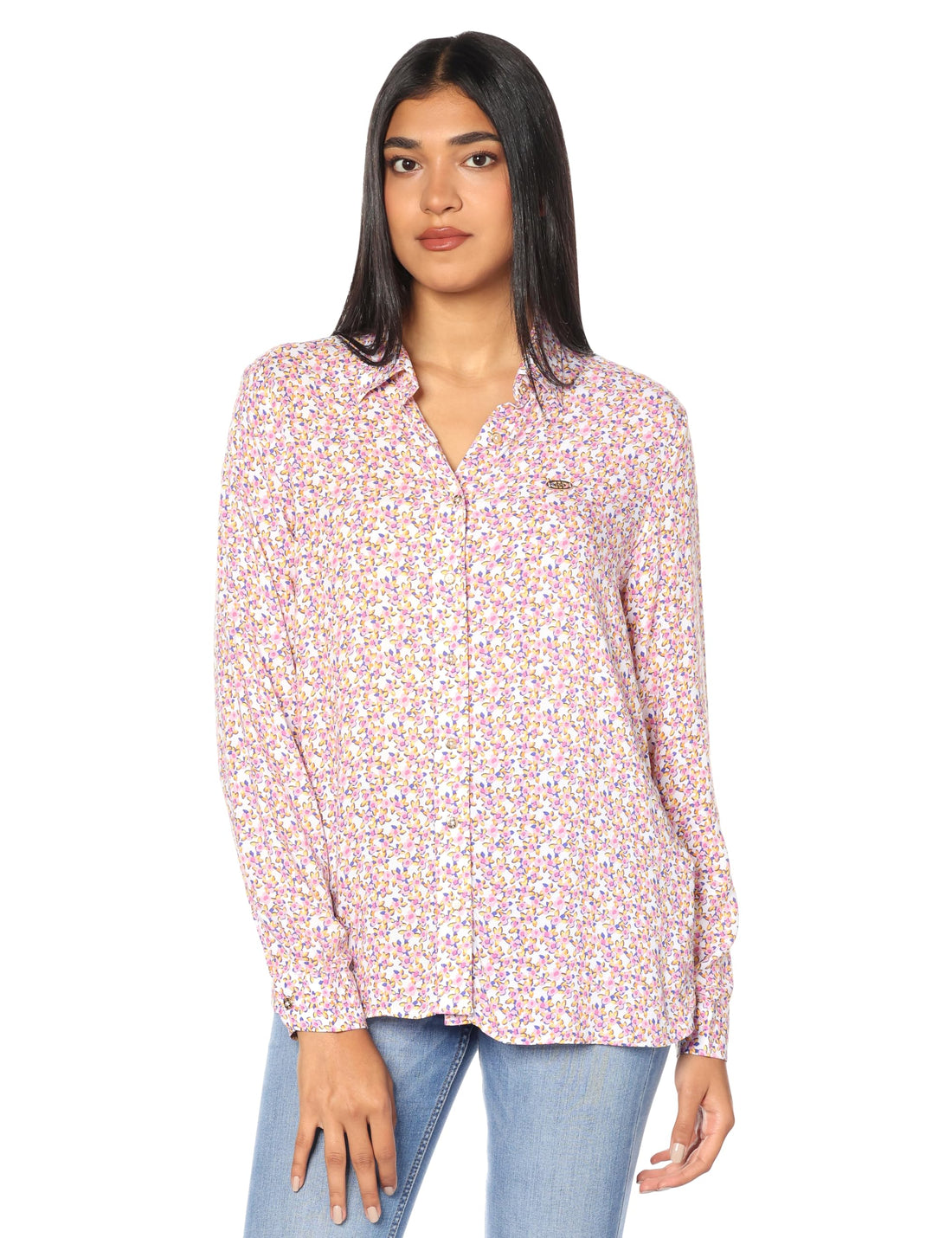 U.S. Polo Ladies Shirt For Women, Pink - 38