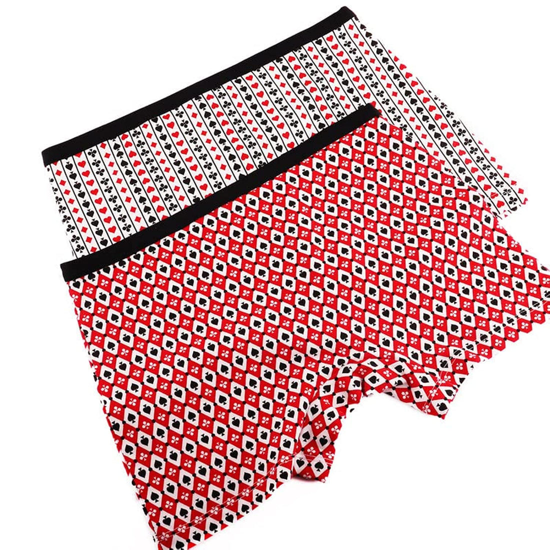 milk Pack Of 2 Printed Hot Short Play Cards For Women Large Multicolor Red