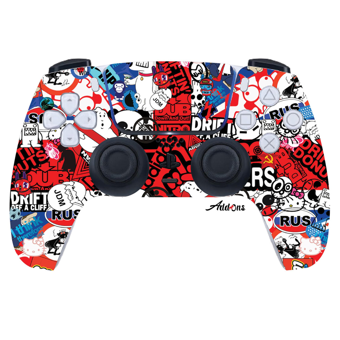 PS5 Sticker Bomb #4 Skin Sticker Compatible With Playstation 5 Controller