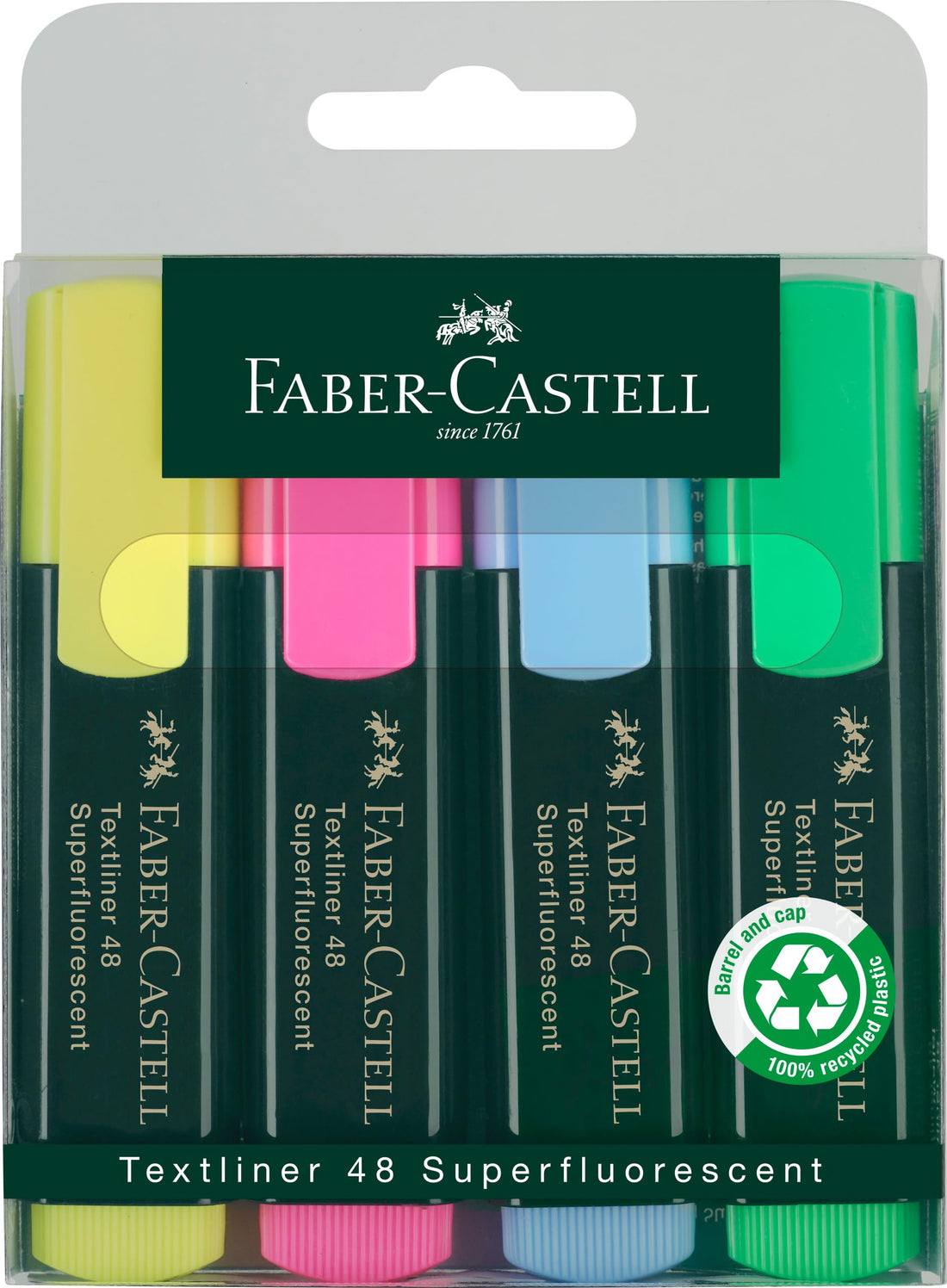 Faber Castell Highlighter 4 Per Pack Assorted Colors