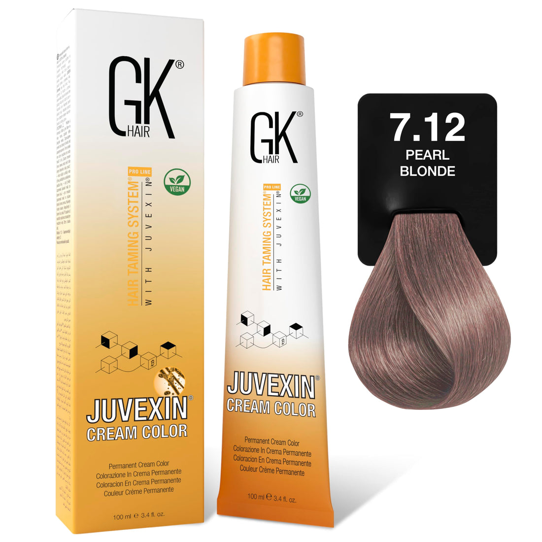 GK Hair Color - 8.12, Pearl Light Blonde