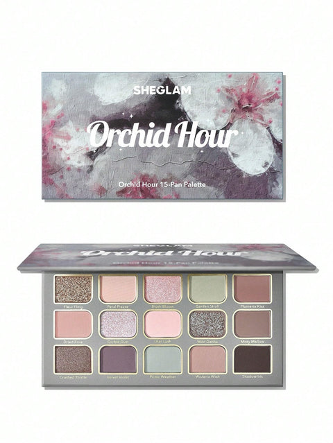 Sheglam Orchid Hour 15-Pan Eyeshadow Palette.
